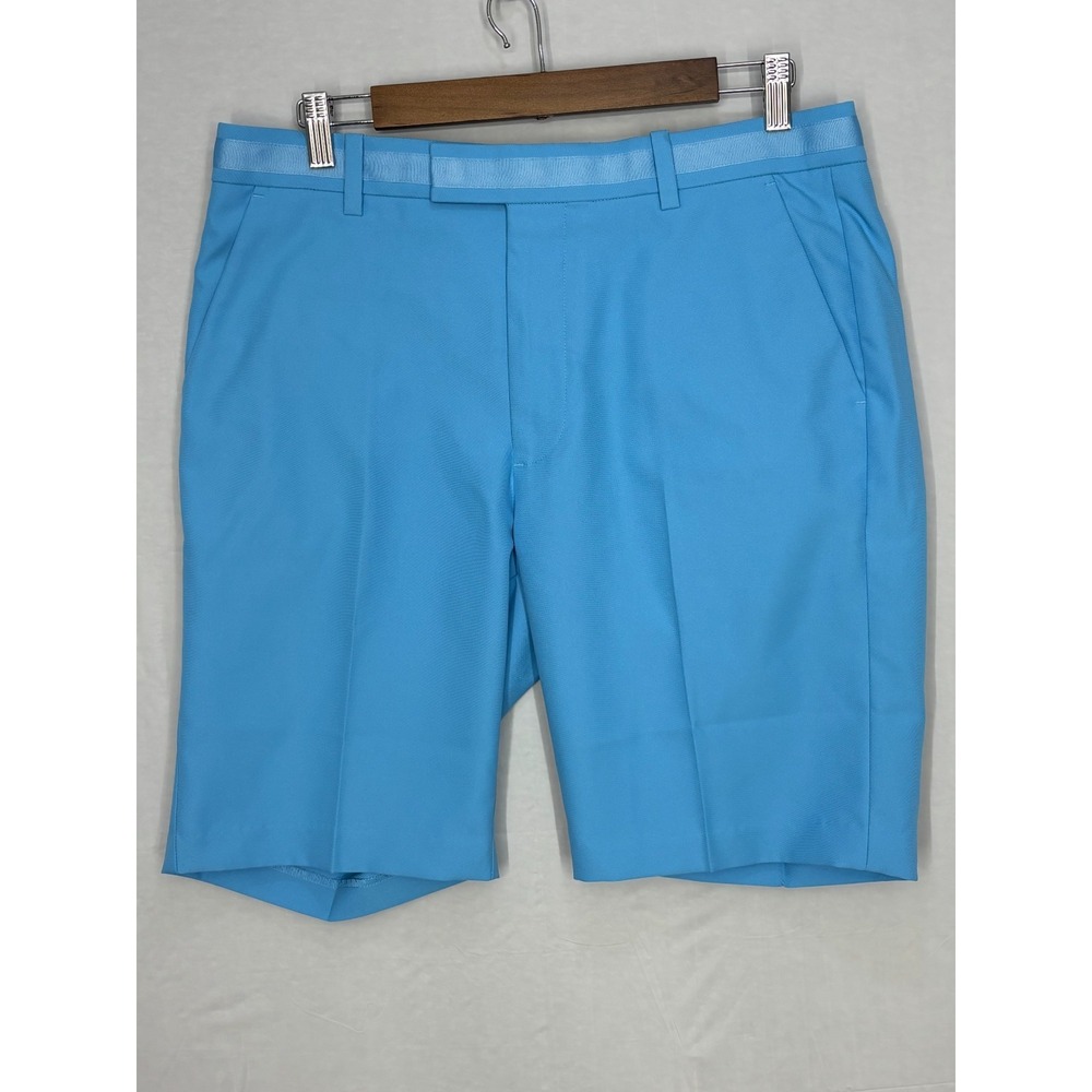 G/Fore Golf Shorts Mens Blue Performance Stretch Flat Front‎ Slash Pockets 33